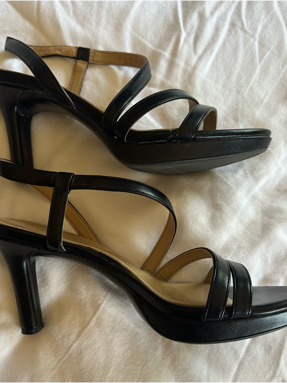 Naturalizer Brenta Black Strappy Women's Dress Sandals - Picture 6 of 11